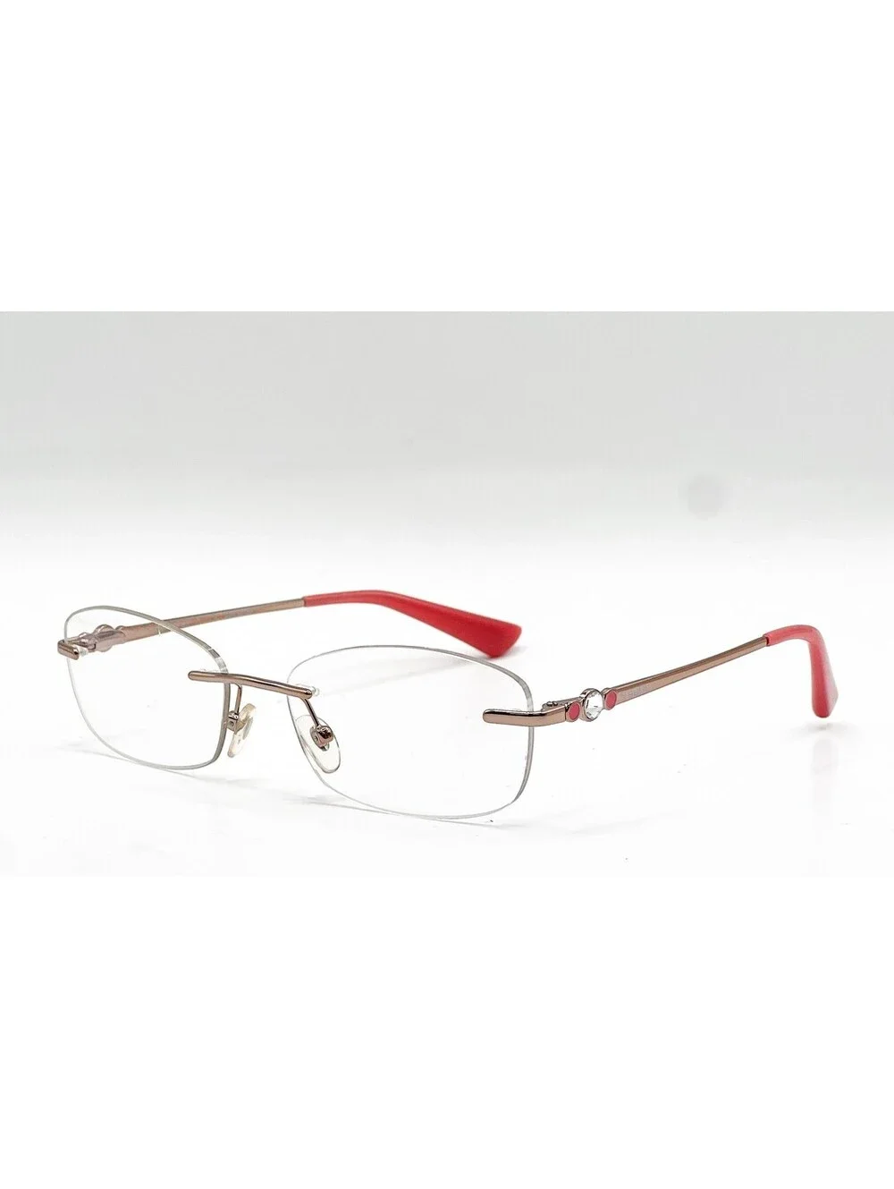 Vogue VO 3956-BI 756 Rose Gold Rimless Authentic Eyeglass Frames 51-17